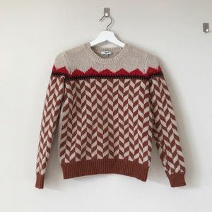 Madewell sweater, small, retro look